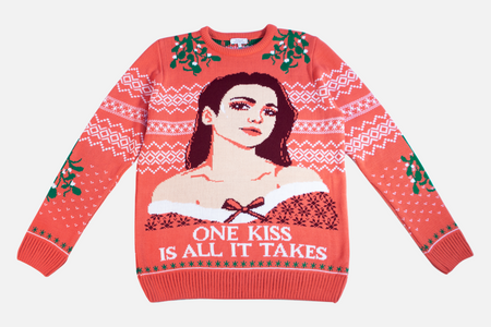 Dua Lipa Christmas Jumper - One Kiss Mistletoe