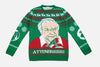 David Attenborough Christmas Jumper - Attenbrrr